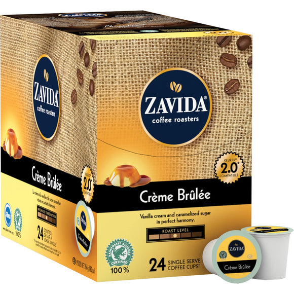 Zavida Single Serve Coffee Crème Brûlée, 96 Cups