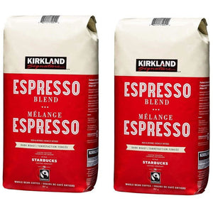 Kirkland Signature Roasted by Starbucks Espresso Blend, 907 g (2 lb), 2-pack